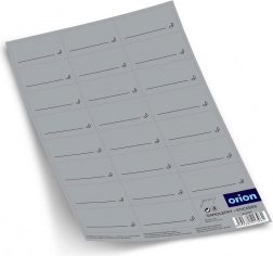 Self-adhesive gray spice labels, 23 pcs