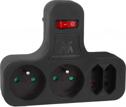 Multiprise quadruple avec interrupteur Maclean Energy