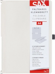 Porte-documents à pince SAX refermable A4, crème