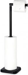 Freistehender Toilettenpapierhalter 56 cm – schwarz VILDE