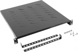 Regal für 19" Rack 800mm 1U 483x500mm schwarz