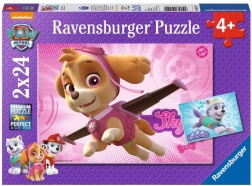Ravensburger puzzle Paw Patrol Skye and Everest 2×24 pieces