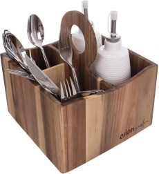 Holzständer für Besteck, Soßen und Gewürze WOODEN