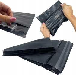 Black courier envelopes B5 190 × 250 mm, self-adhesive, 50 pcs