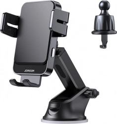 Joyroom Car Mount Set with Qi Wireless Charger Black