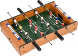 Children's table football with wooden construction and two balls