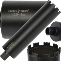 Diamant-Kernbohrer BIGSTREN 112 × 460 mm, Gewinde 1.1/4 UNC
