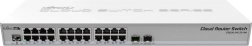 beheerde 24× gigabit ethernet-switch met 2× sfp+ mikrotik crs326-24g-2s+rm