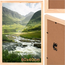 Wooden photo frame Ruhhy 40 × 60 cm made of pine