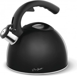 Bouilloire Cuivre 3 L, noire avec sifflet, pour tous types de plaques