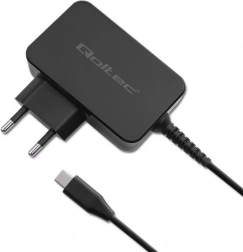 Qoltec GaN USB‑C Charger 65W Black