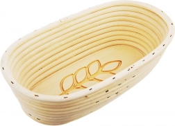 Rattan proofing basket for bread 1 kg, oval 26 × 13 × 9 cm