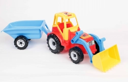 Tracteur avec chargeur et remorque - modèle 091
