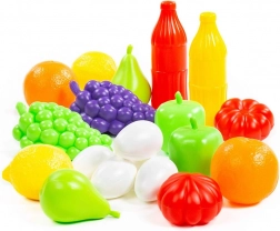 Set of Plastic Play Food for Kids’ Kitchen