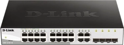 D-Link DGS-1210-16 Gigabit Switch with 16 GE ports and 4 SFP