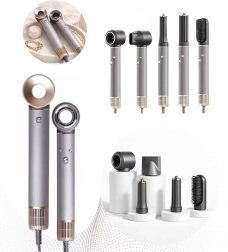 Multifunctionele föhn en styler 5-in-1 met ionisatie en koude lucht 1300 W