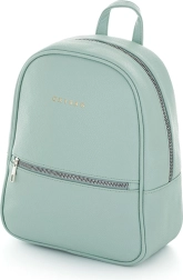 Damenrucksack aus Ökoleder in Minzfarbe