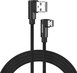 Beidseitiges USB-A–Micro-USB-Kabel 2 m mit 90°-Winkel SAVIO