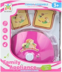 Children's battery-powered toaster with light and sounds