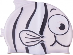 Children's swimming cap fish - gray