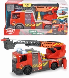 Camion de pompiers SCANIA Rosenbauer 35 cm avec lumières, sons et canon à eau