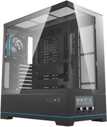 Boîtier PC avec ventilateur Darkflash DY451L PRO (noir)