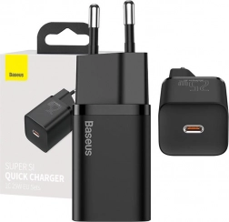 Baseus Super Si 25W fast charger with USB‑C (black)