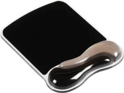 Black/Grey Gel Mouse Pad with Wrist Rest