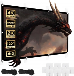 Écran de projection 120 pouces 4:3