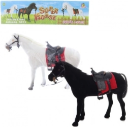 Cheval avec selle – modèle en suédine pour enfants