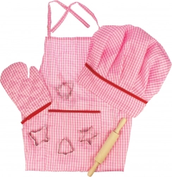 Bigjigs Toys Pink Kids' Chef Set