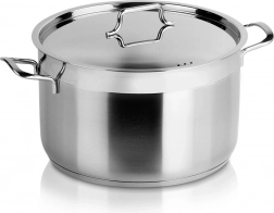 Stainless steel pot with lid ANETT 26 cm, 8.2 l