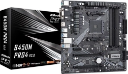 ASRock B450M Pro4 R2.0 AM4 uATX Motherboard