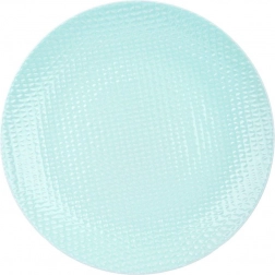 Keramischer Dessertteller Relief 21 cm, pastellgrün