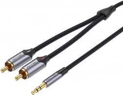 Câble audio 2xRCA vers 3,5 mm Vention BCNBI 3 m (gris)