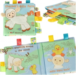 Kinder-Sinnesbuch mit Schaf und Labels