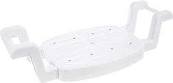 Siège de bain réglable blanc 58–77 × 27,5 cm