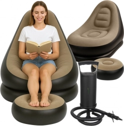 Garden Inflatable Chair with Footrest Gardlov