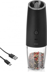 electric salt and pepper grinder with usb-c charging 20 cm