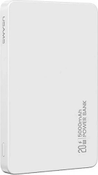 wireless power bank 5000 mAh 20 W with magnetic MagSafe and PD, white