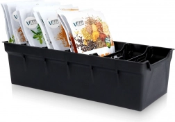 Schwarzer Küchen-Organizer für Gewürze 30 × 13 × 8 cm