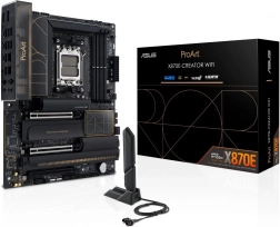ProArt X870E-Creator WiFi – carte mère AM5 avec DDR5, PCIe 5.0, USB4, LAN 10G et 2.5G, Wi‑Fi 7