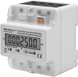 Driefase digitale energiemeter op DIN-rail met LCD-scherm
