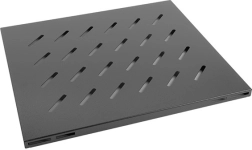 Feste Ablage für Rack 19'' schwarz 1U 465x500mm