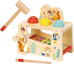 Houten 2-in-1 hamerbank met xylofoon – TOOKY TOY