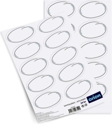 Étiquettes blanches autocollantes pour bocaux, 20 pcs