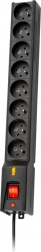 Surge Protector Lestar LXA 816, 3L, 5.0m, Black