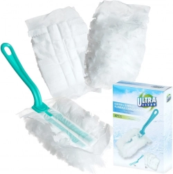 Antistatic duster with replaceable heads 28 cm, 4-piece set