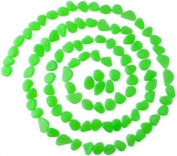 Leuchtende dekorative Steine für Garten und Aquarium – 100 Stk. – Grün