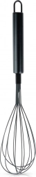 Küchen-Schneebesen aus Edelstahl, schwarz, 29 cm